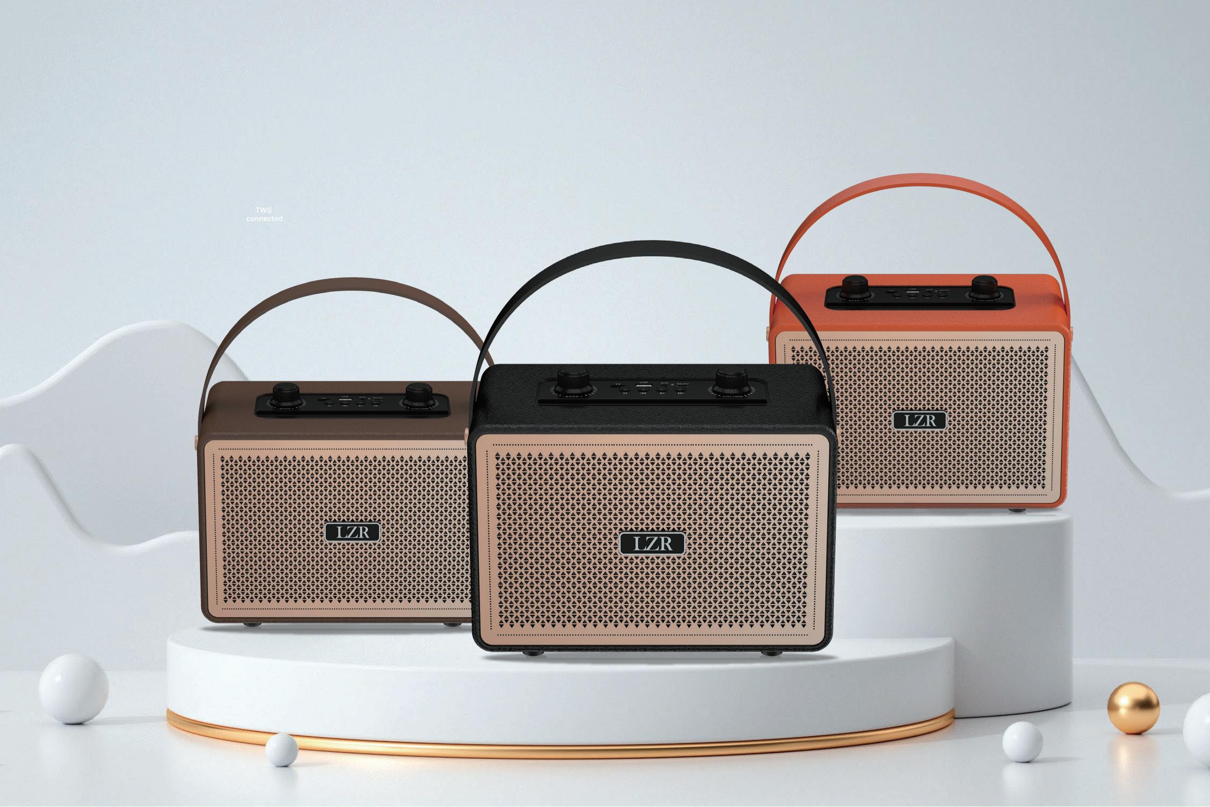 LZR-422 Bluetooth Vintage Speaker – Classic Design, High